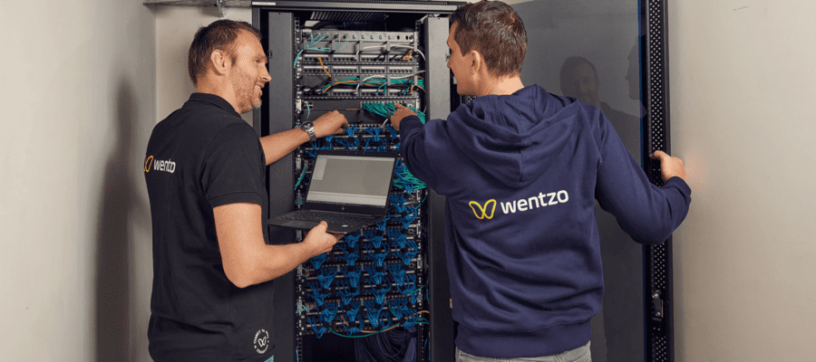Network as a Service in actie: Wentzo collega's in de patchkast